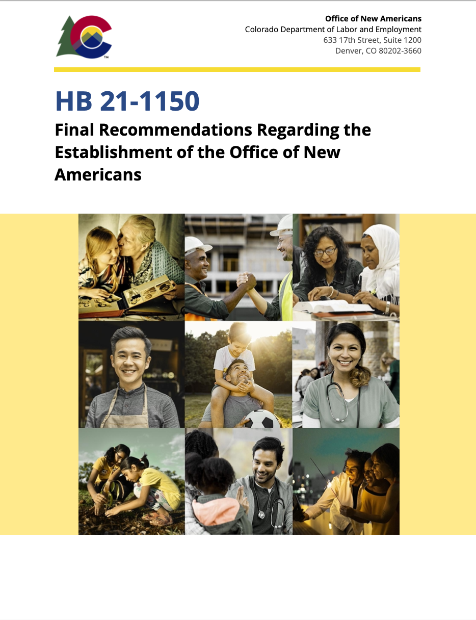 Final Recommendations Report cover